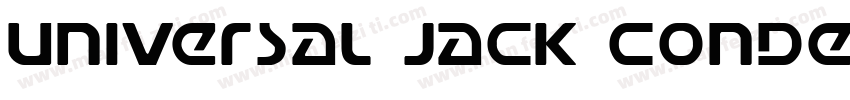 Universal Jack Condensed Ital Conde字体转换